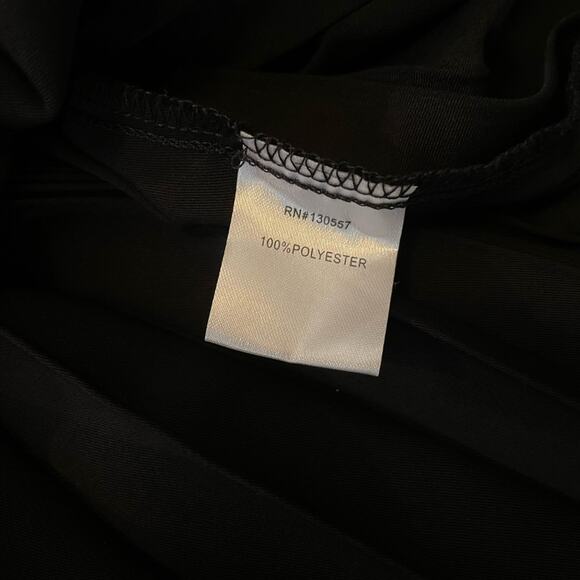 NWT Mallory & Merlot Black Pleated Maxi Dress - Picture 6 of 7